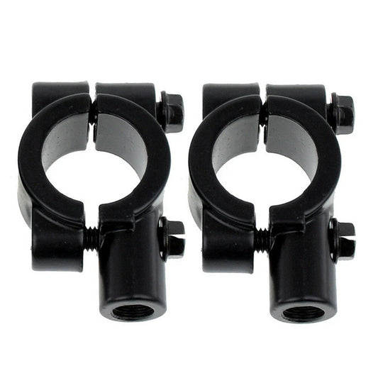 22MM M10 Black Motorcycle Handlebar Mirror Mount Clamp