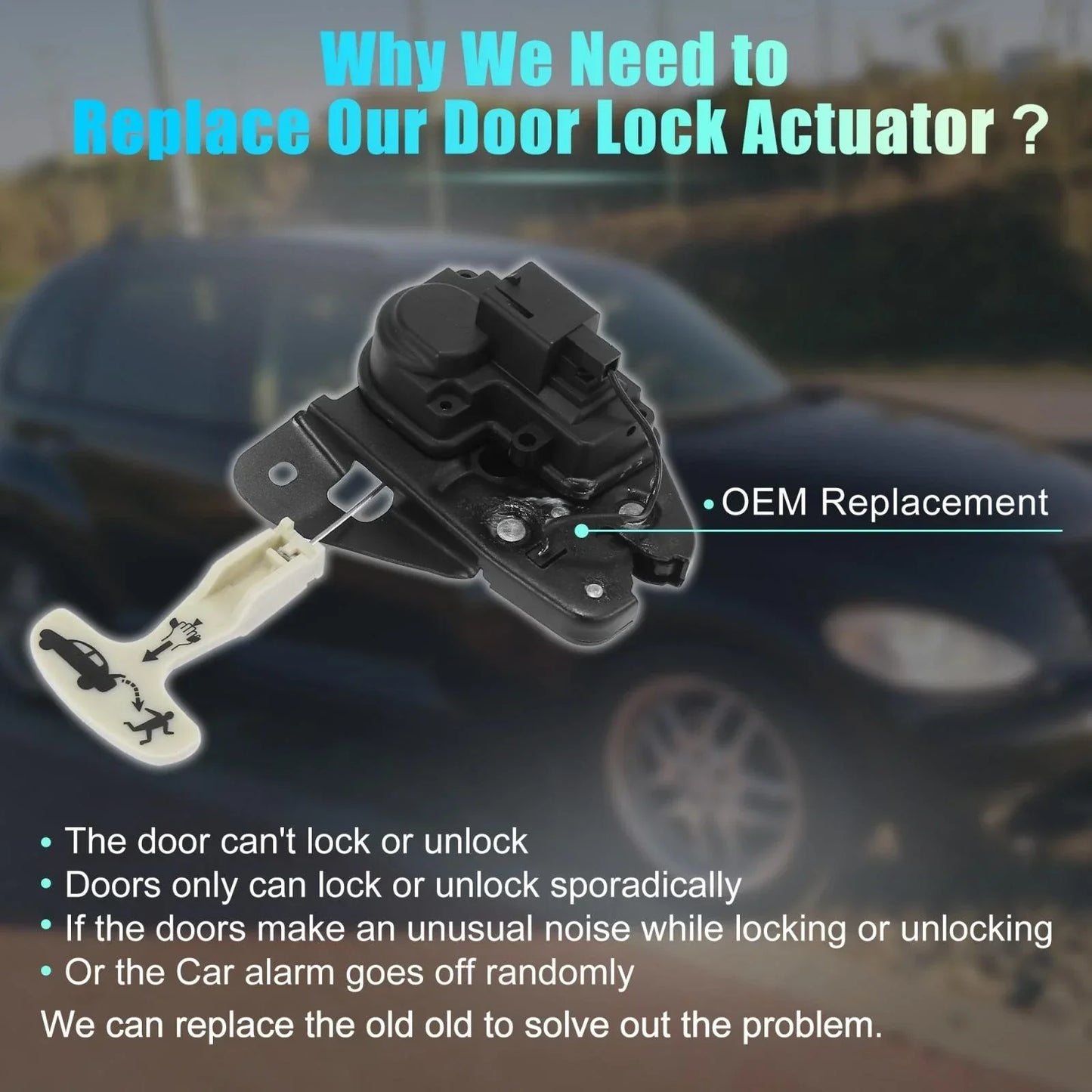 Rear Tailgate Lock Actuator for Dodge Chrysler (2011-2019)