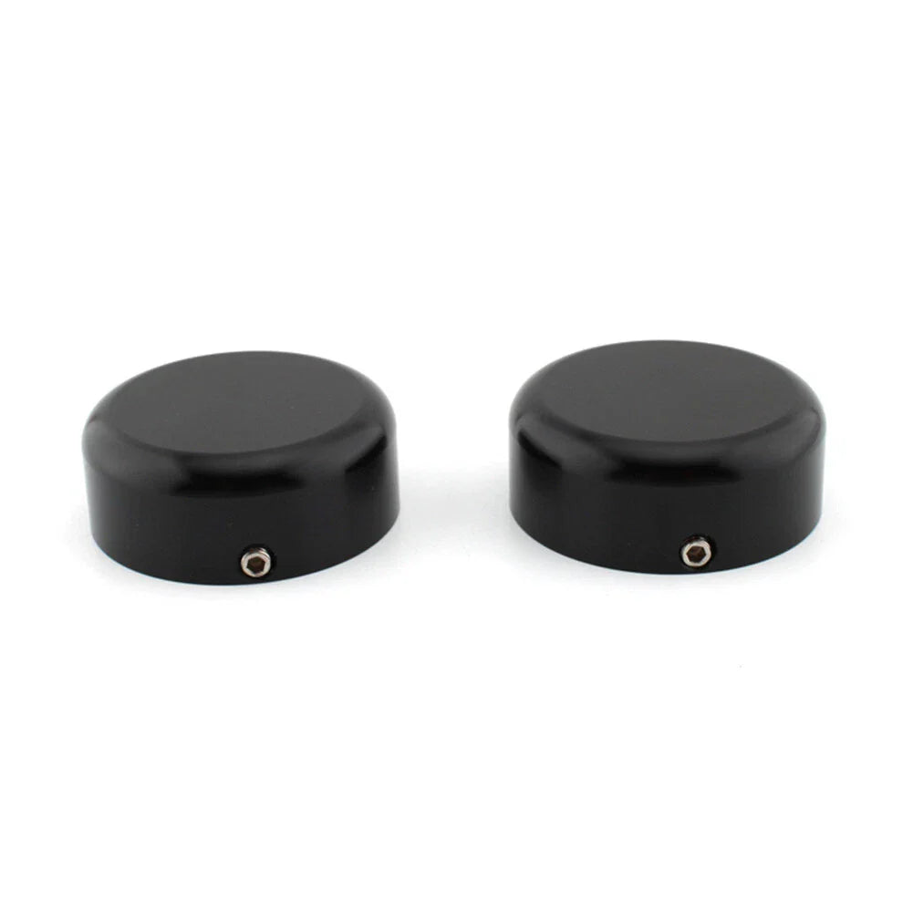 Black Front Fork Cover Caps for Harley Sportster S 1250 RH1250 (2021-2023)