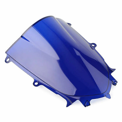 Blue Windshield Windscreen Double Bubble for Yamaha YZF R6 (2017-2018)