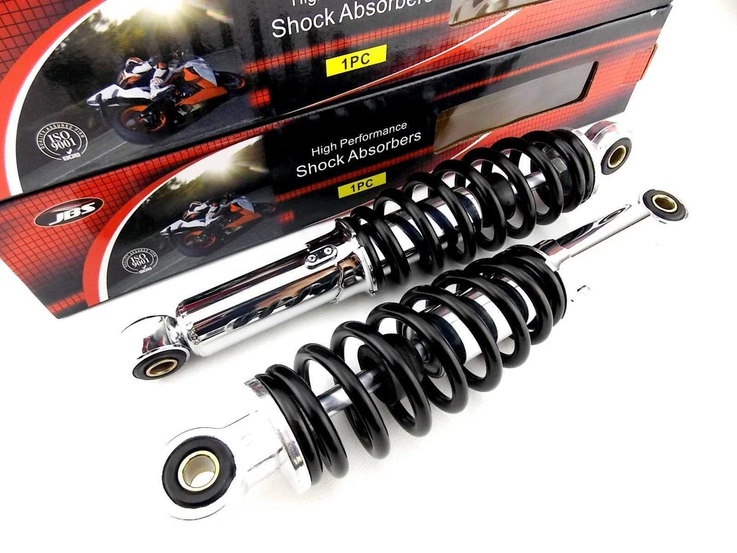 280mm Rear Shock Absorbers for Honda XL70 (1974-1976) -  Black/Chrome