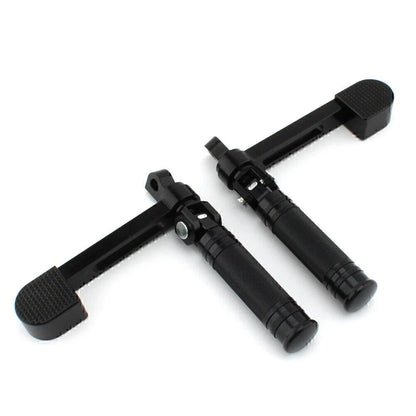 Stirrup Heel Foot Rest Pegs for Harley Sportster XL 883 1200 Softail FXWG FXR