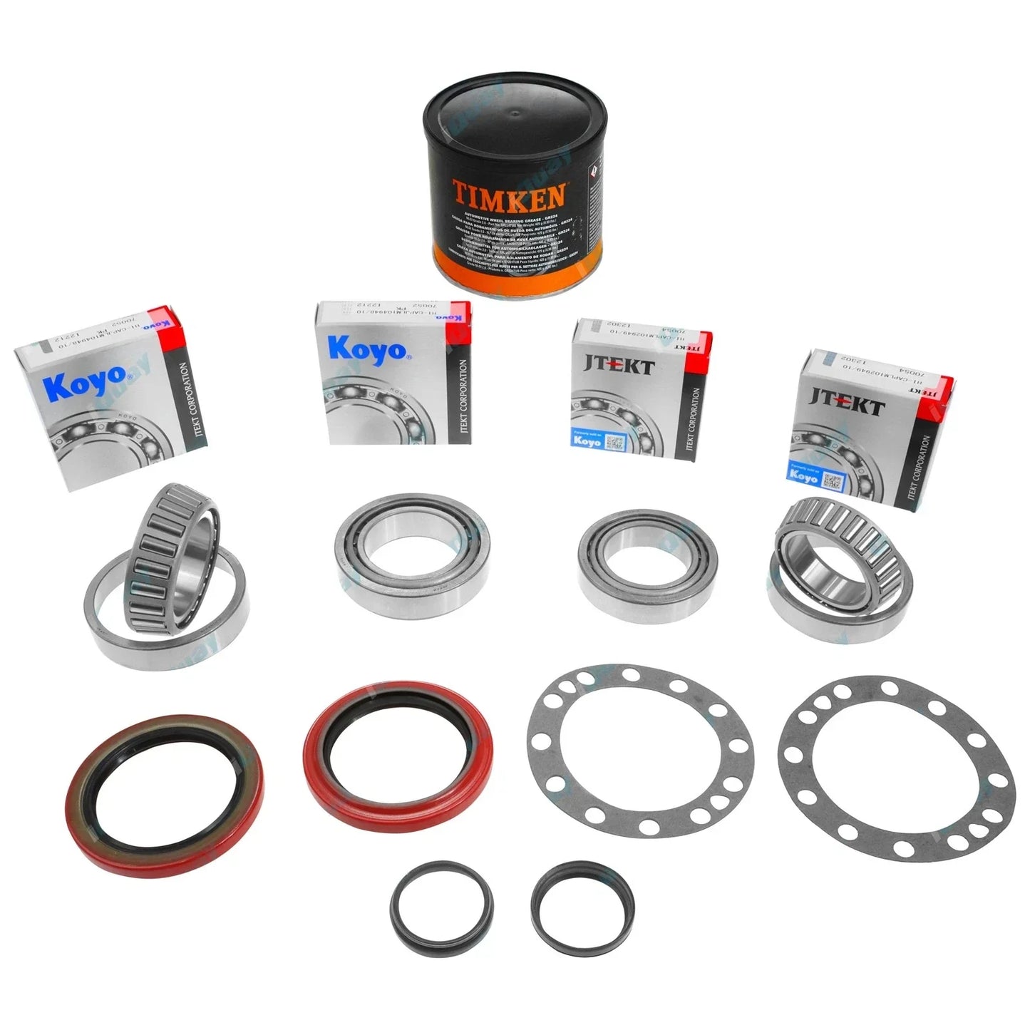 KOYO Rear Wheel Bearing Kit + Grease for Toyota BJ60 FJ60 FJ62 HJ60 HJ61 (80-90)