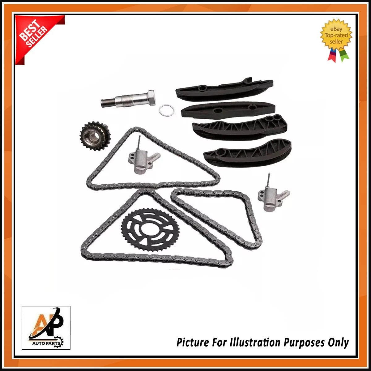 Complete Timing Chain Kit Replacement for Land Rover 5.0 V8 (2005–2013)