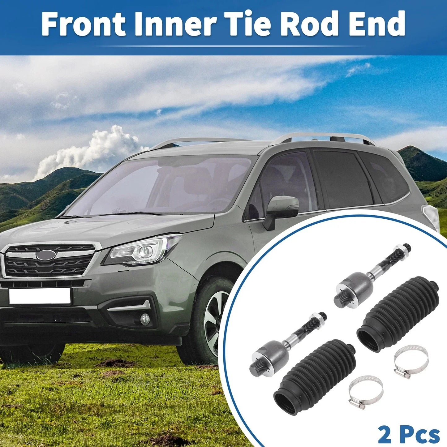 4 x Front Inner Tie Rod End Links for Honda Accord & Acura TL (2003-2007)