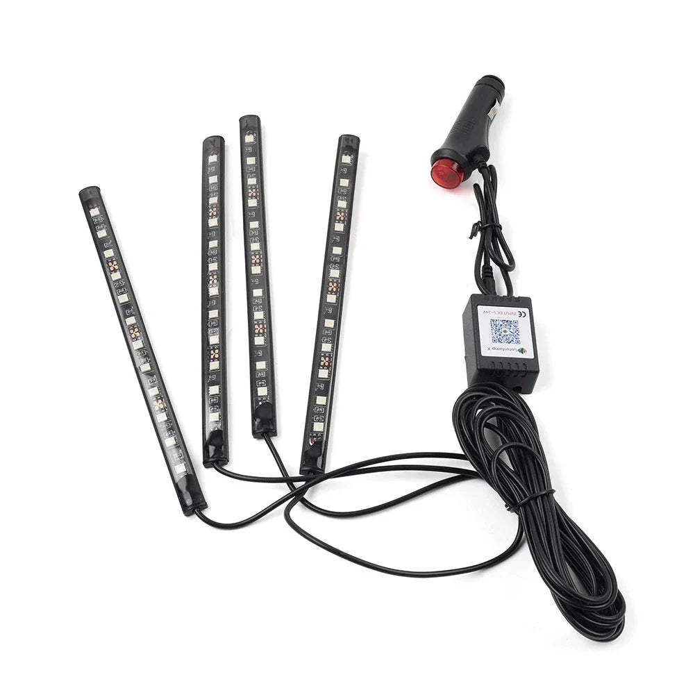 48 LED RGB Voice Control Decorative Floor Atmosphere Light Lamp