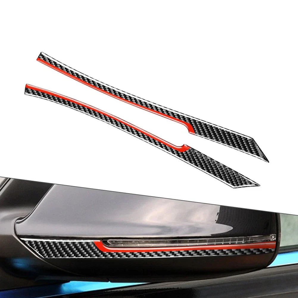 Carbon Fiber Rearview Mirror Trim for Audi Q5 Q7 (2008-2018)