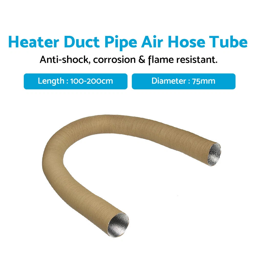75mm 200cm Heater Duct Cold Hot Air Hose for Car Diesel Heater