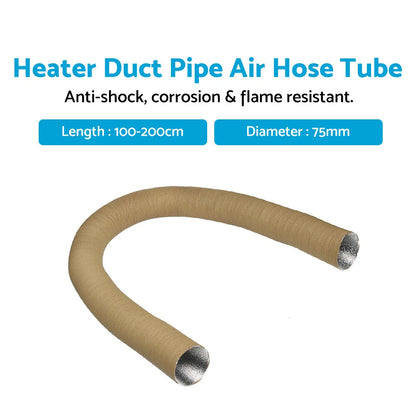 75mm 200cm Heater Duct Cold Hot Air Hose for Car Diesel Heater
