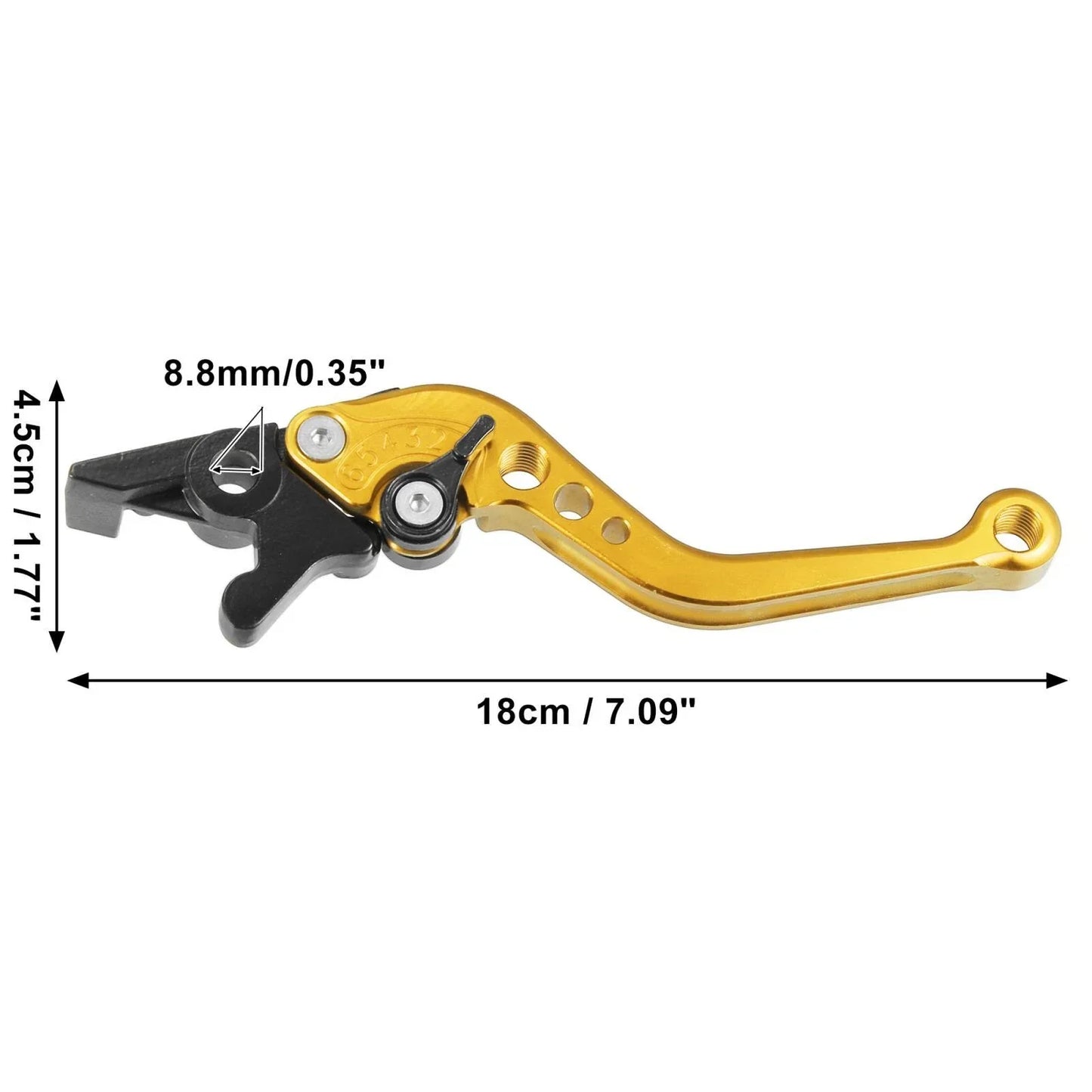 Brake Clutch Levers for Honda CBR300R Gold Tone Aluminum Alloy 2 x (2016-2019)