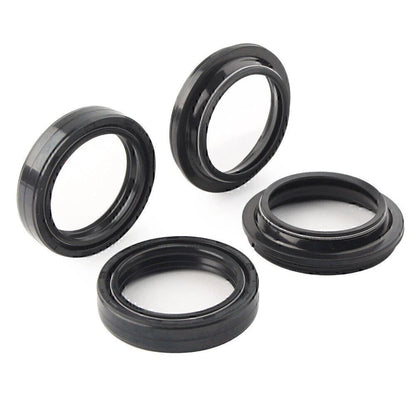 4 x Black 43x55mm Motorcycle Front Fork Damper Shock Absorber Seal