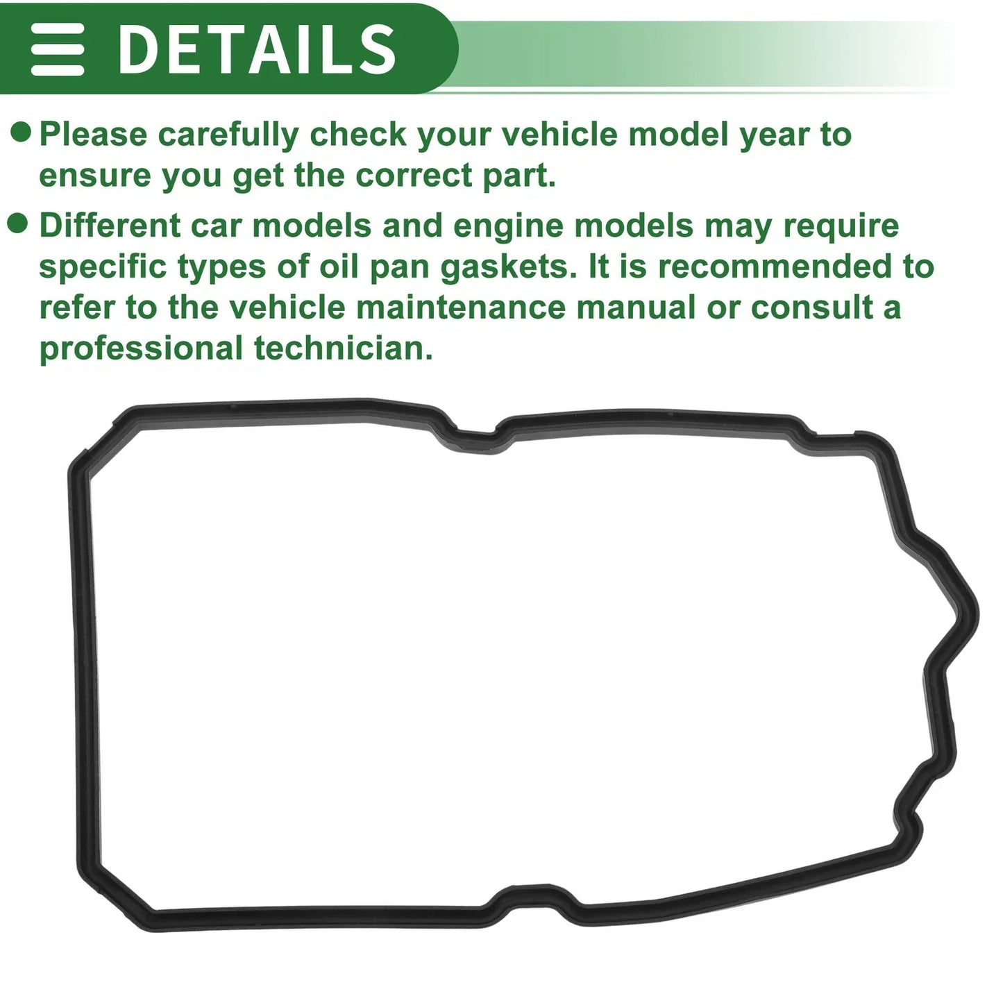 Car Oil Pan Gasket for Mercedes-Benz CL63 AMG (2008-2012)
