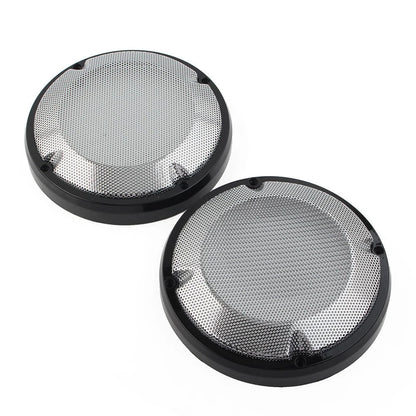 6.5" Saddlebag Lid Speaker Grill Covers for Harley Touring Electra Glide (1983-2020)