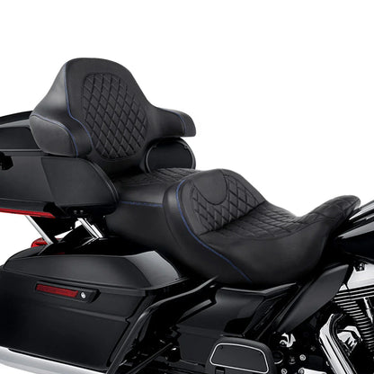 Driver Passenger Seat Backrest Pad for Harley Touring Road Glide (2014-2023)