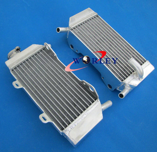 Aluminum Radiator + Blue Hose for Honda CRF250R CRF250X (2004-2009)
