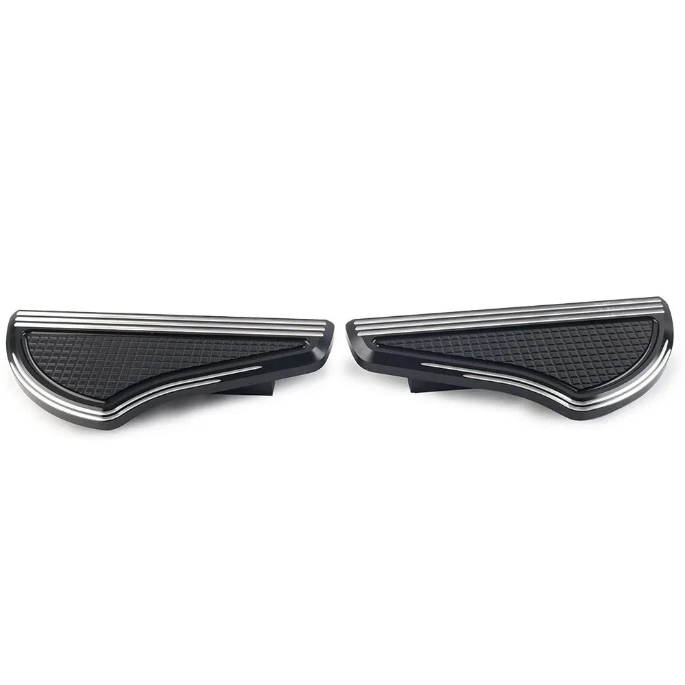 Rear Passenger Floorboards for Harley Touring (1993-2023) Black Aluminum