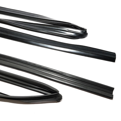 Rear Door Glass Run Channel Set for Honda Fit Jazz GE6 GE8 GE9 2009-2013