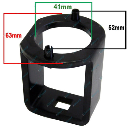 Axle 4x4 Hub Lock Nut 2 Pin Socket for Nissan Navara D22 1/2" Spanner Tool