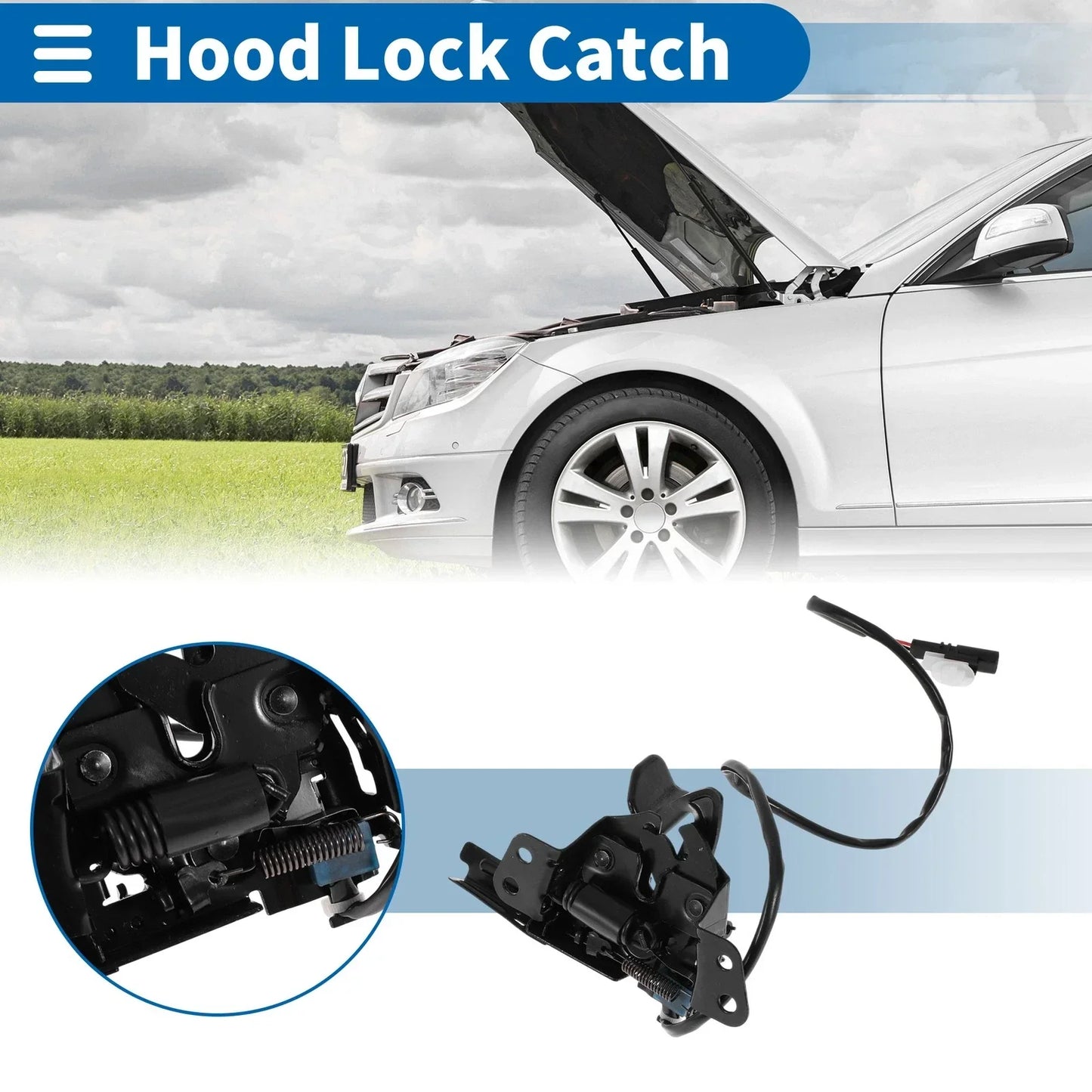 Hood Latch Assembly for Hyundai Elantra Sedan (2019-2020) 1 x Pc
