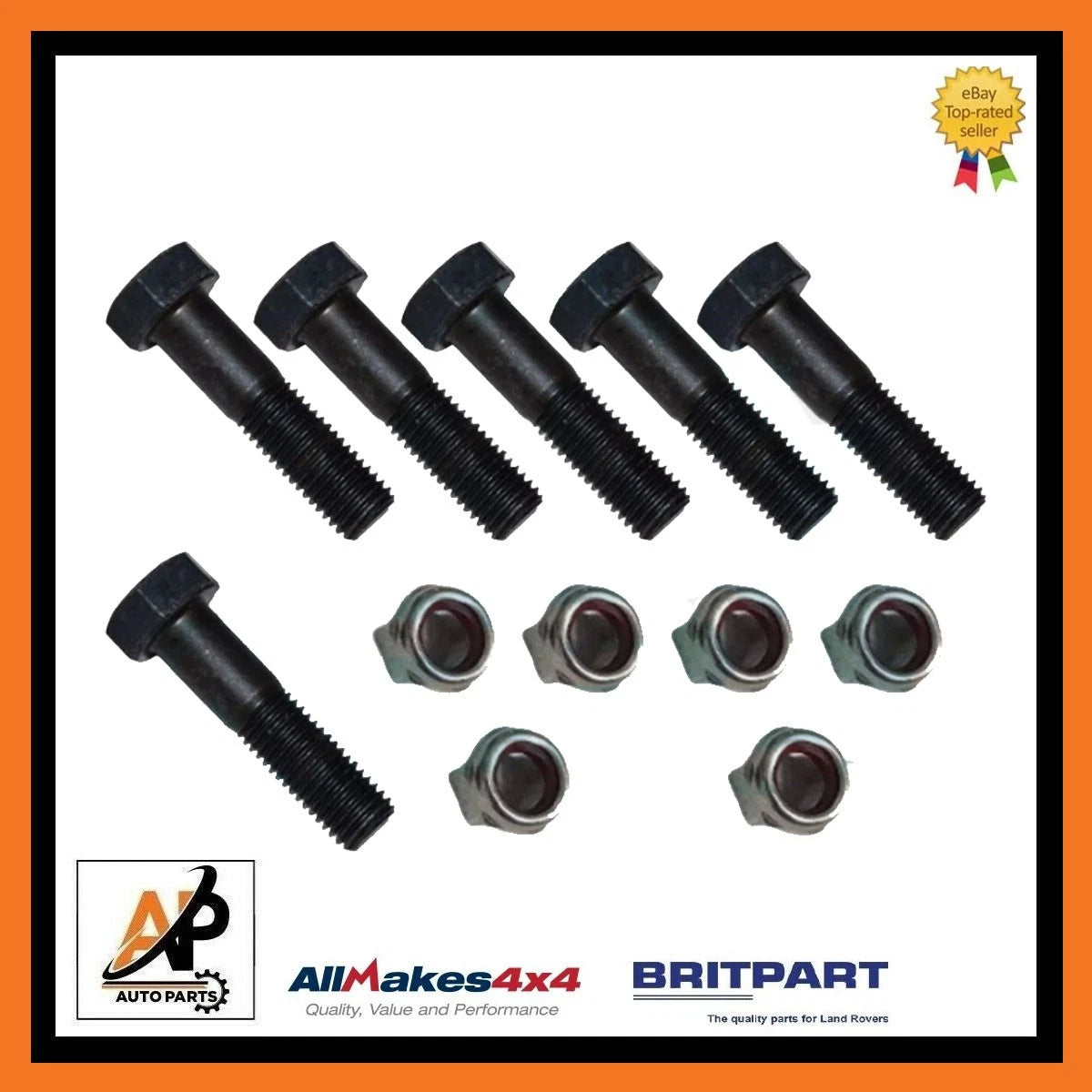 Front Swivel to Axle Nuts Bolts for Land Rover Discovery Series 2 (1999–2004)