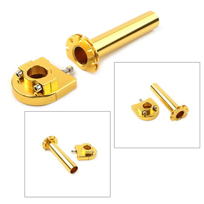 CNC Turn Twist Throttle Handle Bar Tube for Motorcycle 7/8" Universal