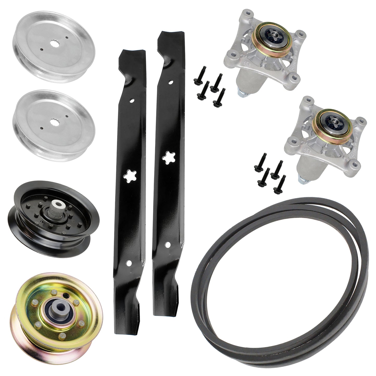 Deck Spindle Blade Belt Pulley Kit for Husqvarna LTH1842 LTH2142 (42")