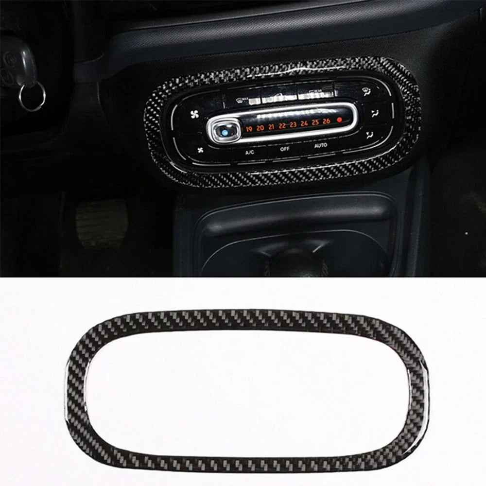 Carbon Fiber Central Console Decor for Mercedes-Benz Smart Fortwo (2016-2021)