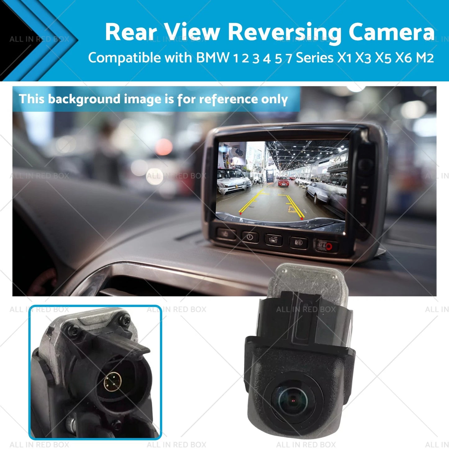 Rear View Reversing Camera for BMW 1 2 3 4 5 7 Series X1 X3 (2004-2023)