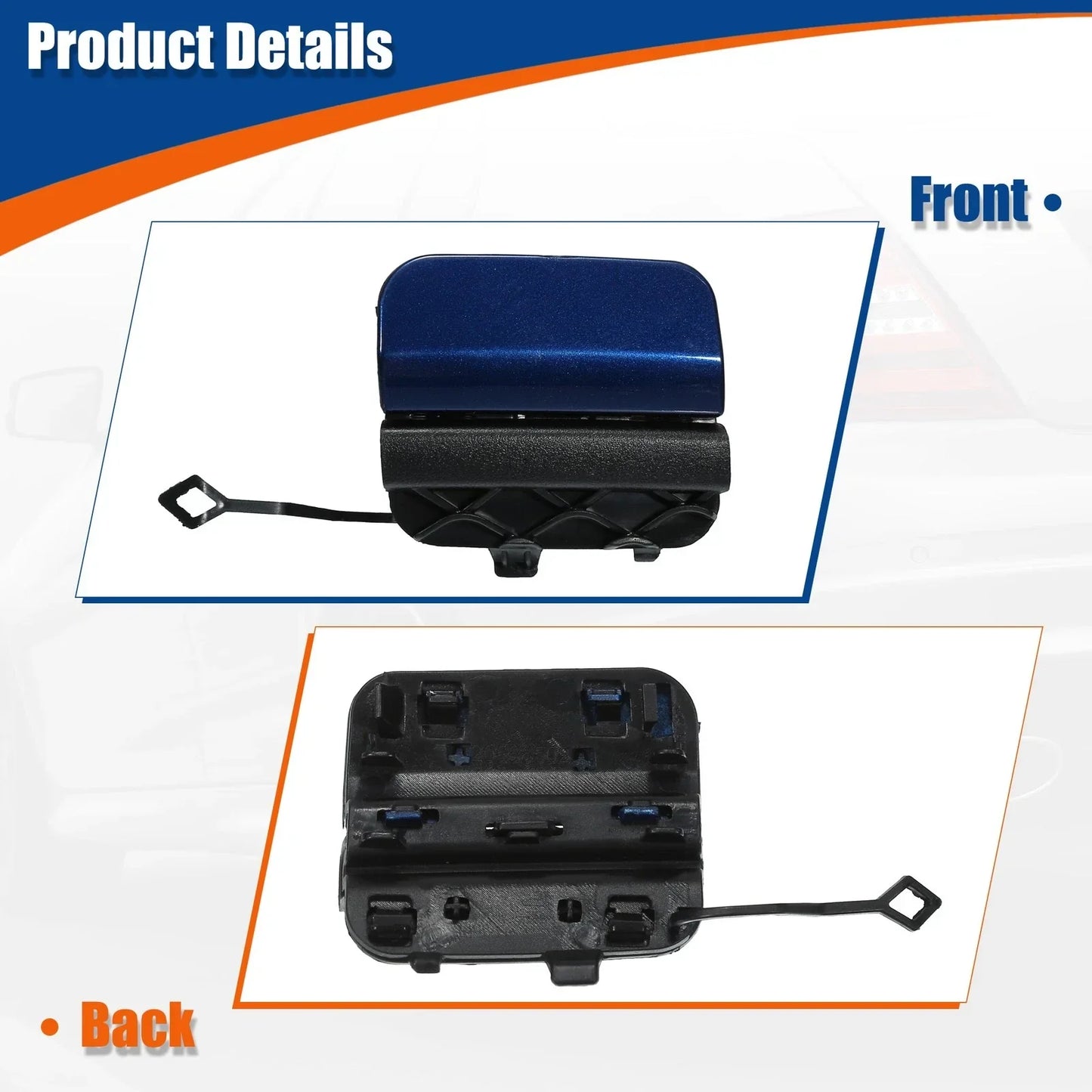 Rear Tow Hook Cover for Mercedes-Benz C-Class (2015-2023) - Blue