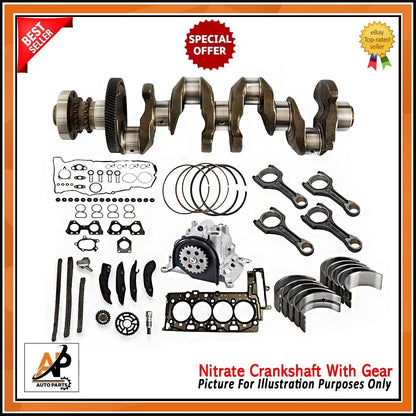 Crankshaft with Engine Rebuild Kit for BMW 2.0 D N47 (2009–2015)