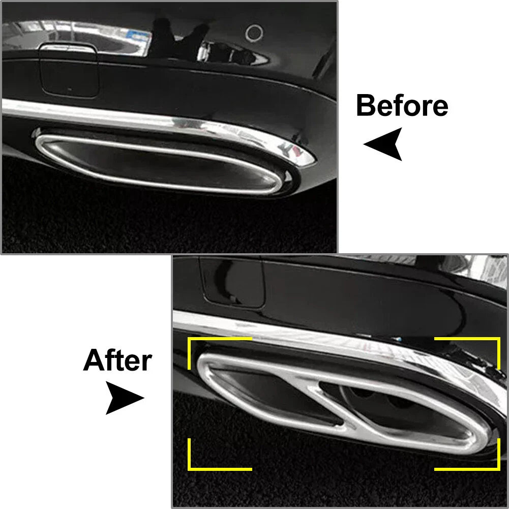Exhaust Muffler Tip Tailpipe Cover for Mercedes Benz S Class (2018)