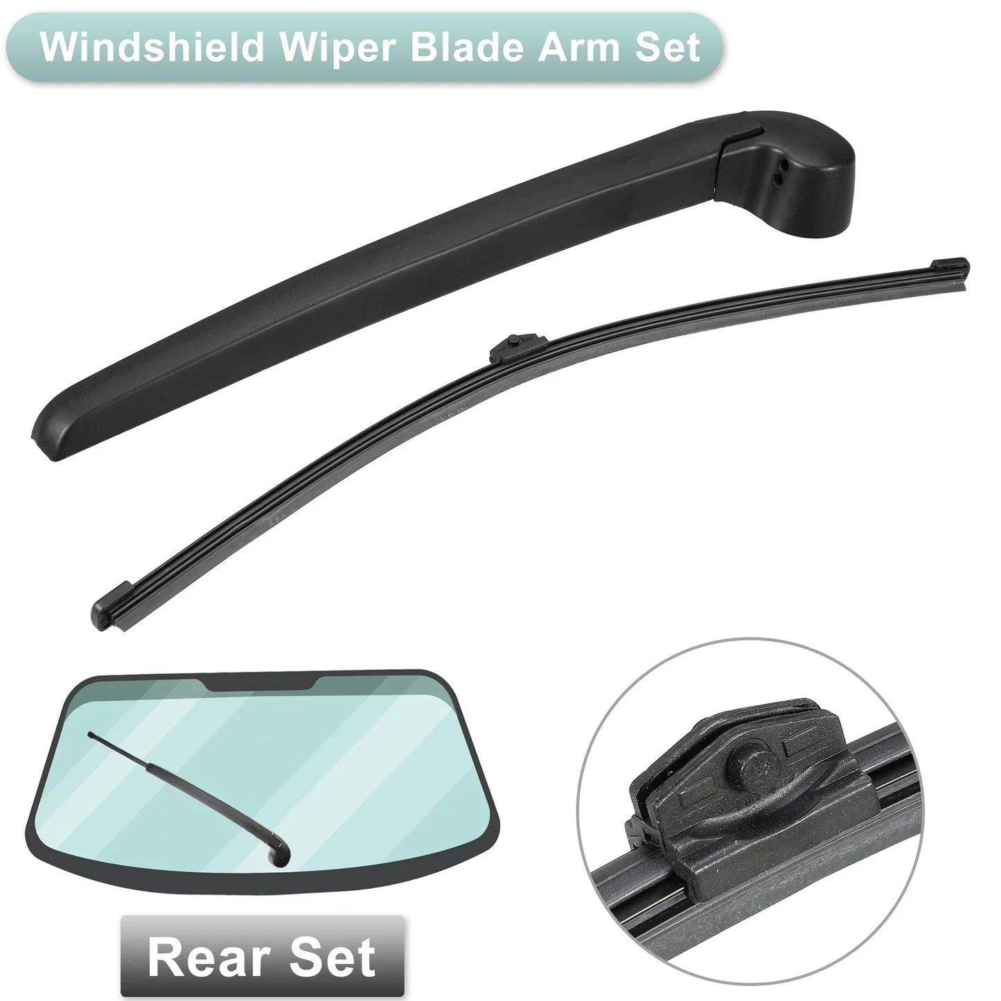 Rear Wiper Blade Arm Set for Porsche Cayenne Hybrid (2010-2017)