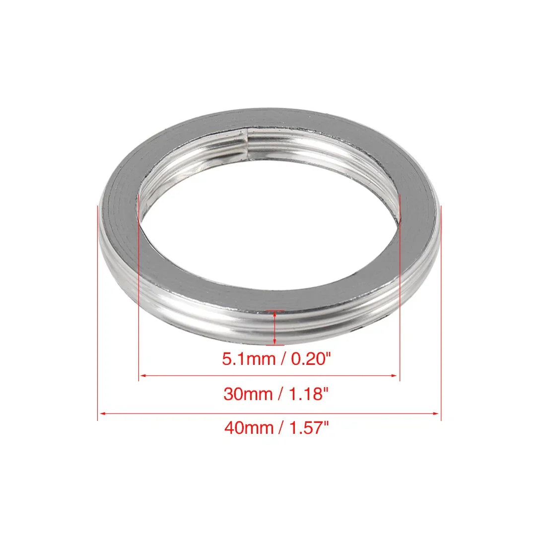 30mm ID 40mm OD Motorcycle Exhaust Muffler Pipe Gaskets for Honda CG125 (2000-2023)