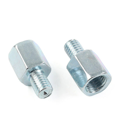 Motorcycle Rear View 10mm to 8mm Mirror Adapter Bolts for Universal