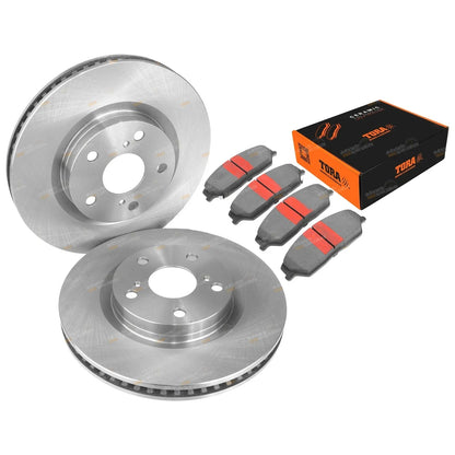 Front Disc Brake Rotors & Pads for Toyota Aurion GSV40 (2006–2012)