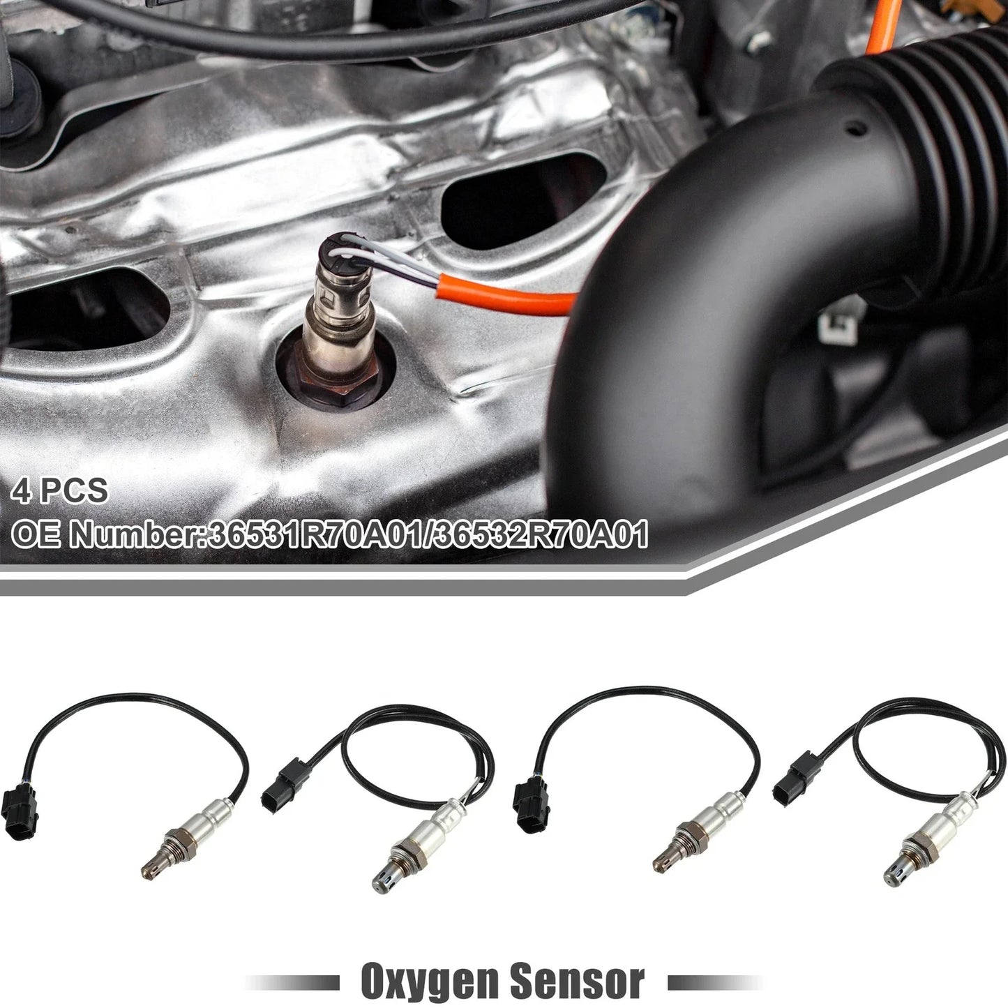 4 x O2 Oxygen Sensors for Honda Odyssey 2011-2013 V6 3.5L