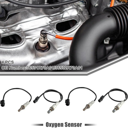 4 x O2 Oxygen Sensors for Honda Odyssey 2011-2013 V6 3.5L