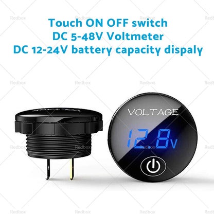 Volt Gauge Voltage Meter 12V-24V LED Digital Display for Car Panel