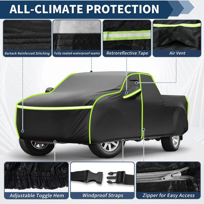 Waterproof Car Cover for Chevrolet Silverado Crew Cab 6.6ft Short Bed (2000-2018)