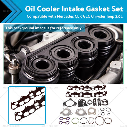 Oil Cooler Intake Gasket Set for Mercedes CLK, GLC, Chrysler, Jeep 3.0L