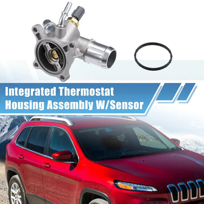 Engine Coolant Thermostat Housing Water Inlet for Dodge Jeep (2007-2018)