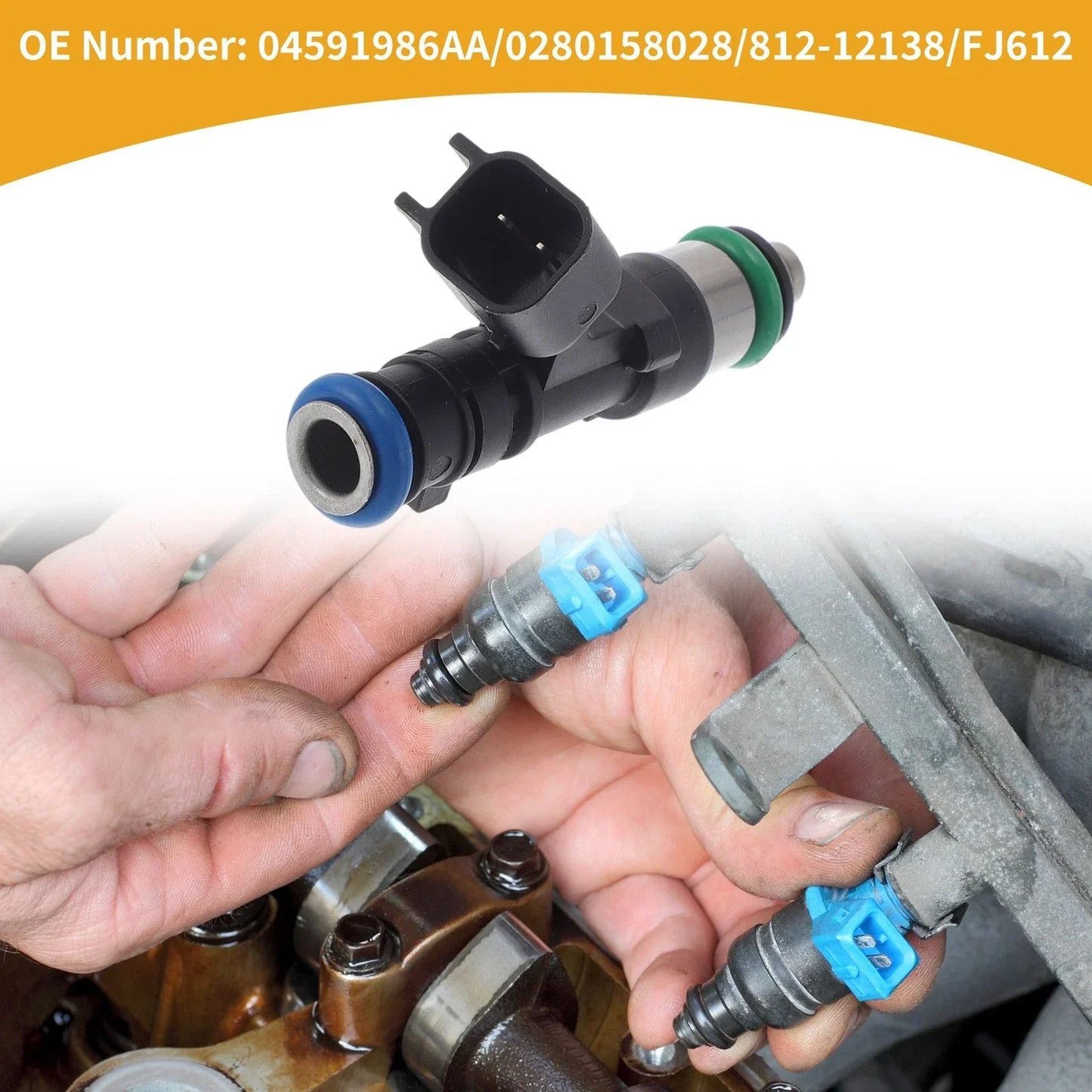 Fuel Injector for Dodge Avenger 2.7L 3.5L (2008-2010) - 1 x No.04591986AA/02801580282