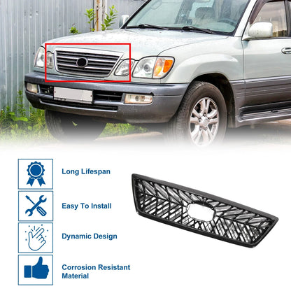 Front Upper Bumper Grille for Lexus LX470 1998-2008 TRD Black