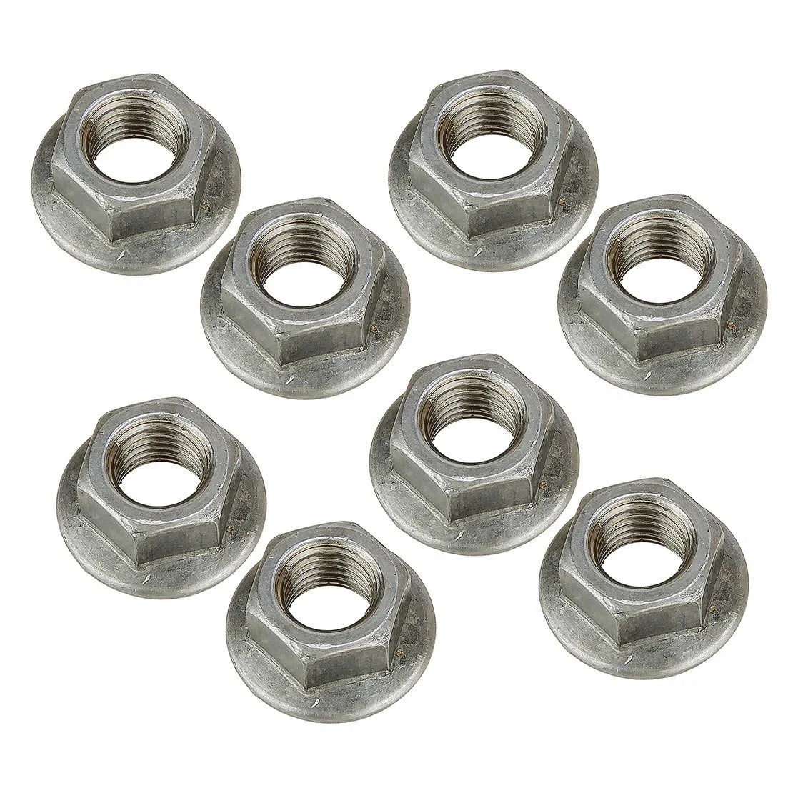 8 x M10 x 1.25 Stainless Steel Hex Flange Nuts