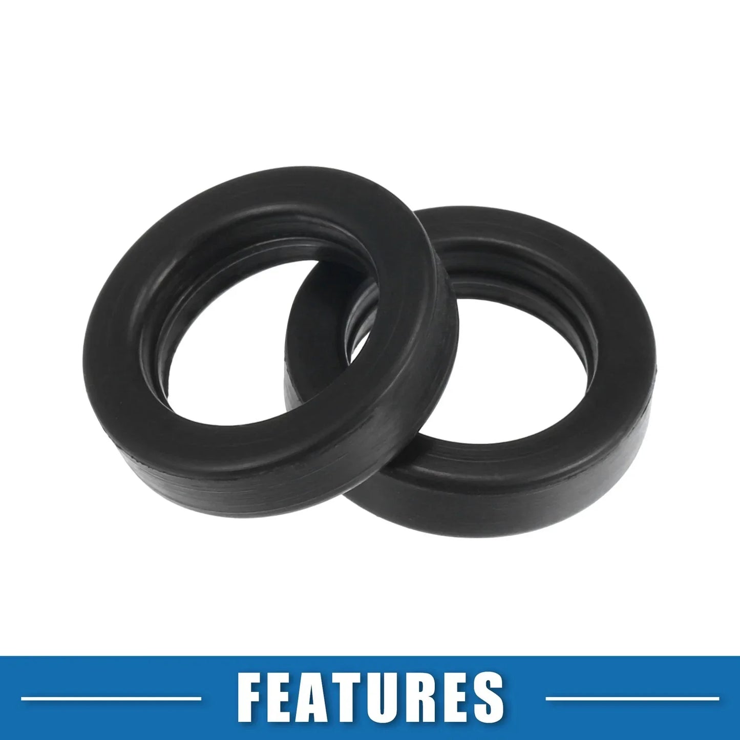 Fuel Injector O-Rings Seals for Honda Accord Civic (1988-2002) - 4 x Rubber Black