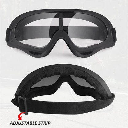Motorcycle Goggles for Over Glasses - Anti-Fog Shatterproof UV400 Lenses