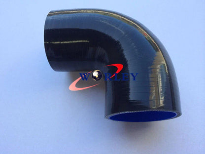 63mm 2.5" 90�� Silicone Elbow Hose for Turbo Intercooler Intake Pipe - Blue
