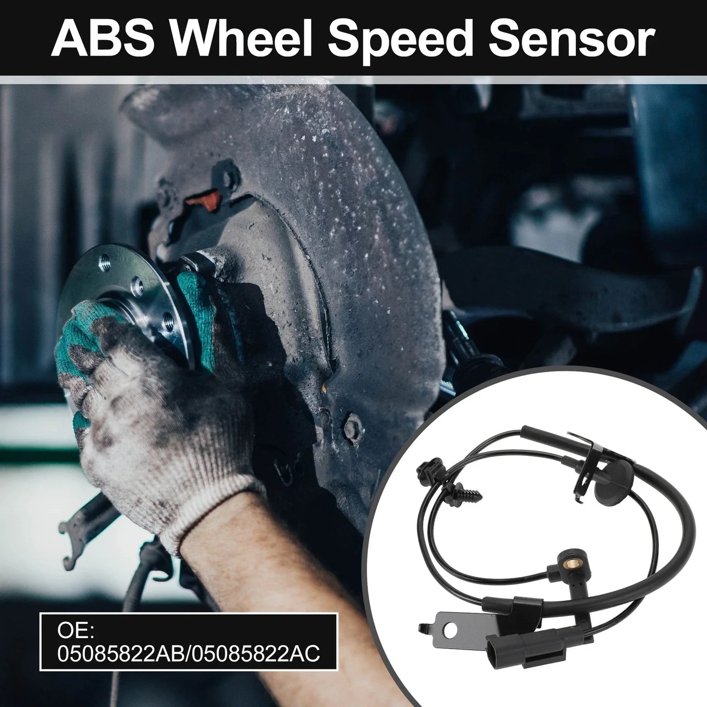 ABS Wheel Speed Sensor Kit for Dodge Avenger 2008-2014 1 x Front Right Sensor