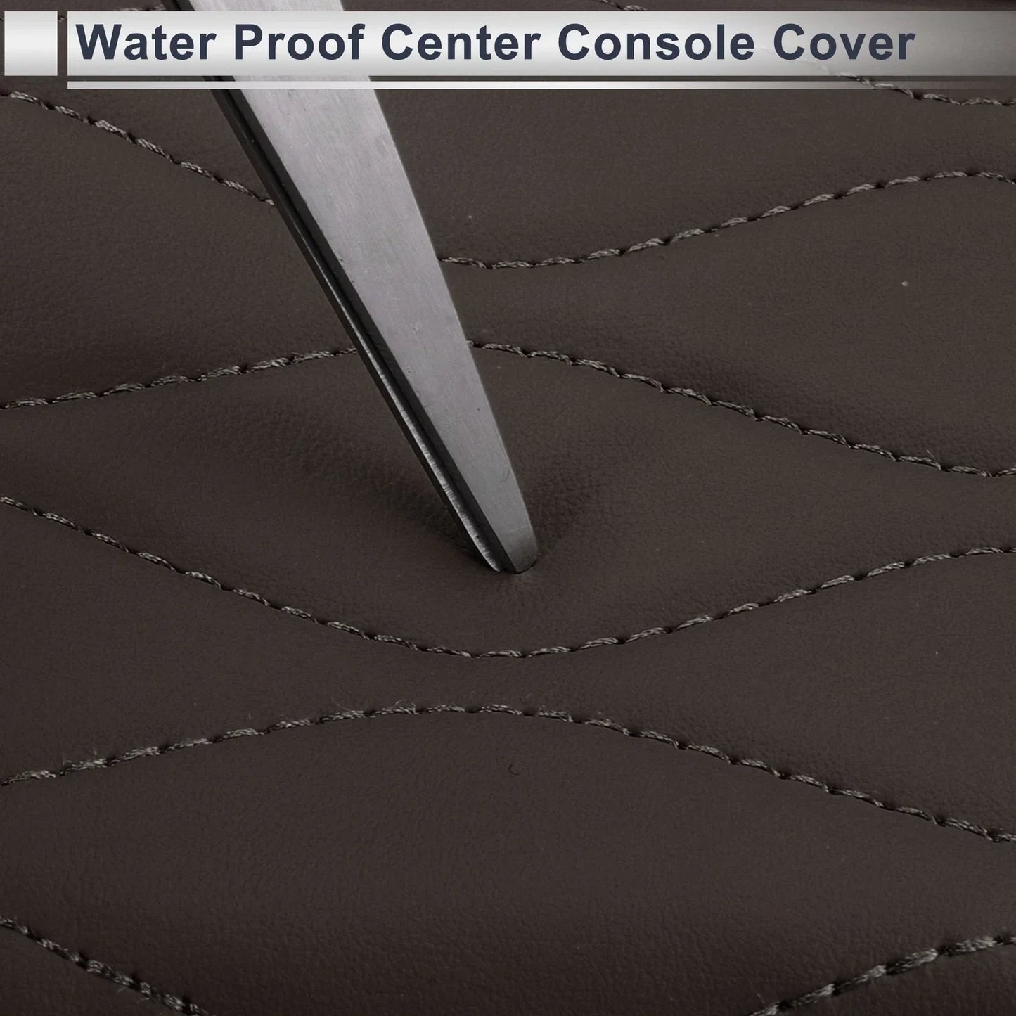 Center Console Cover with Storage Bag for BMW 5 Series (2011-2017) Dark Brown
