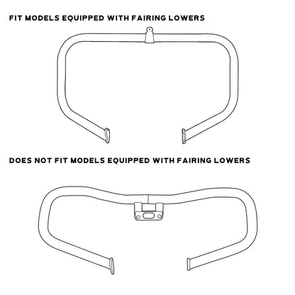 Black Engine Guard Highway Crash Bar for Harley Touring Ultra Limited (09-24)
